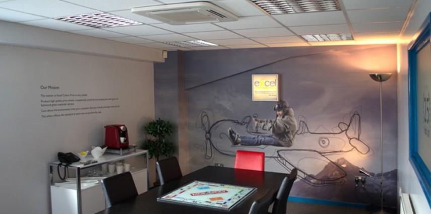 Boardroom wall graphics